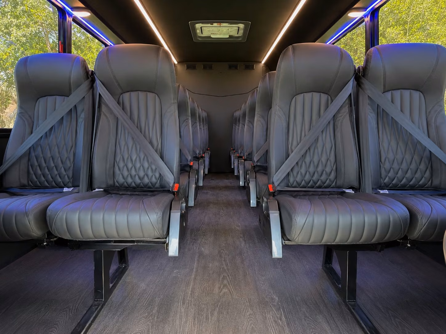15 passenger minibus inside
