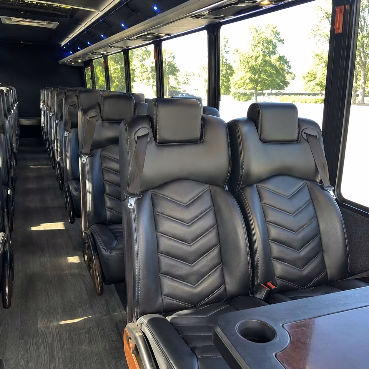 28 passenger minibus interior