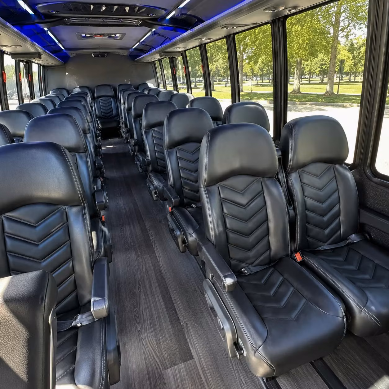 30 passenger minibus interior