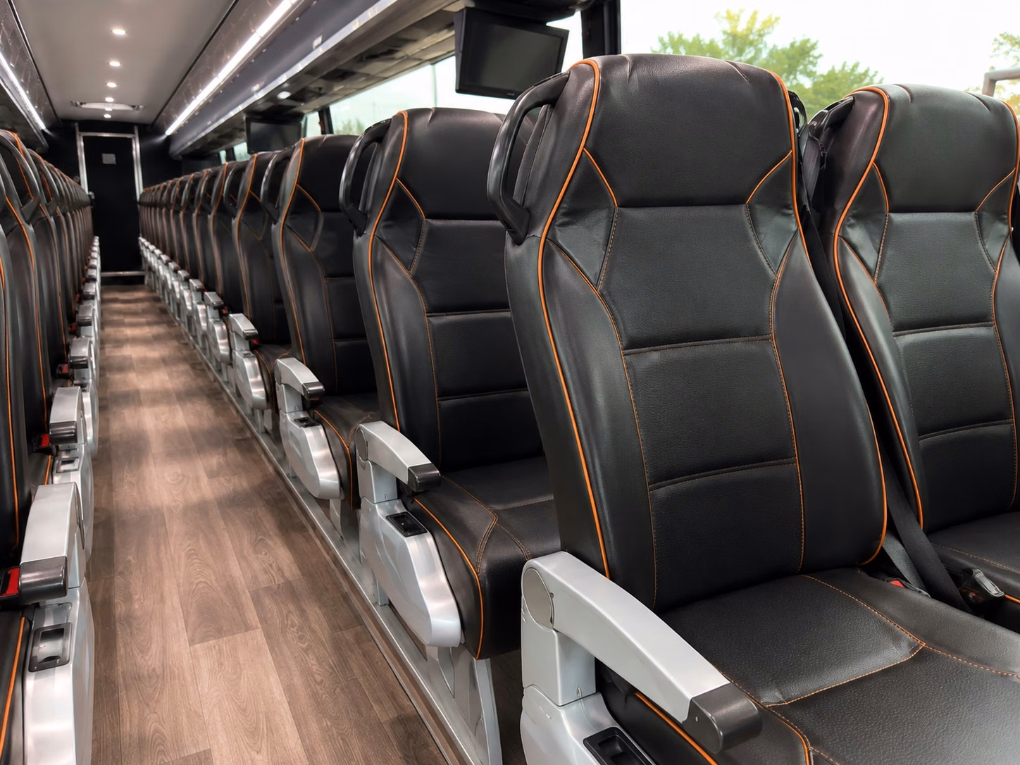 augusta charter bus interior gallery